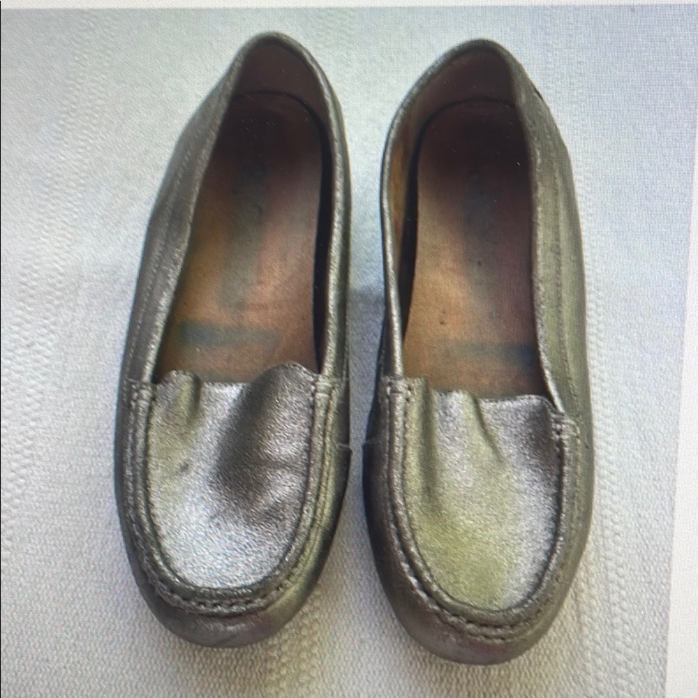 Kids Silver Loafers